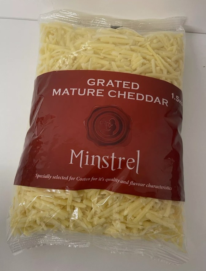 Minstrel Grated Mature Cheddar, 1.5kg